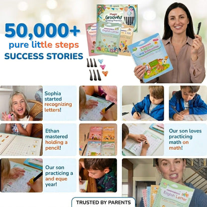 The PureTrace™ Master Set | 4-Book Reusable Handwriting Kit
